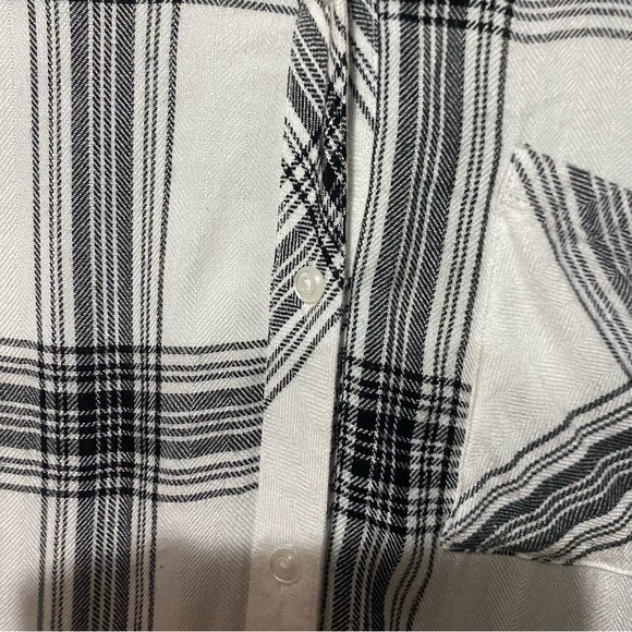 Rails Hunter Button Down in White/Ink - Picture 5 of 11